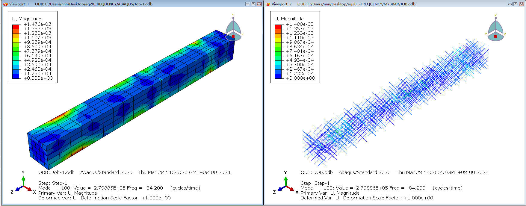 ABAQUS UEL二次开发（动力隐式C3D8自定义单元）的图16